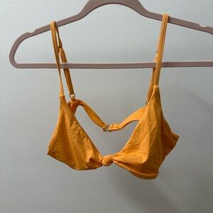 Dippin Daisy’s Zen Knotted Triangle Bikini Top creamsicle Size L